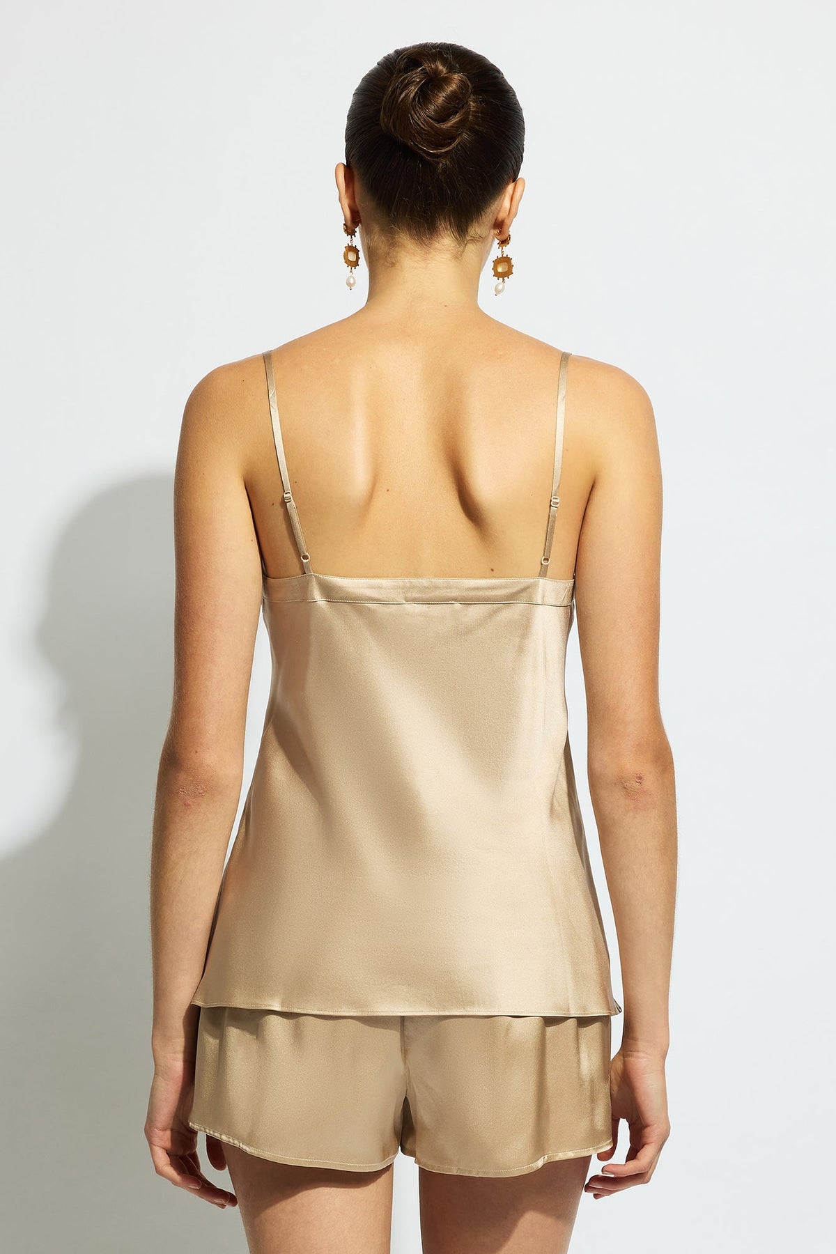 The Silk Cami By GINIA In Mink