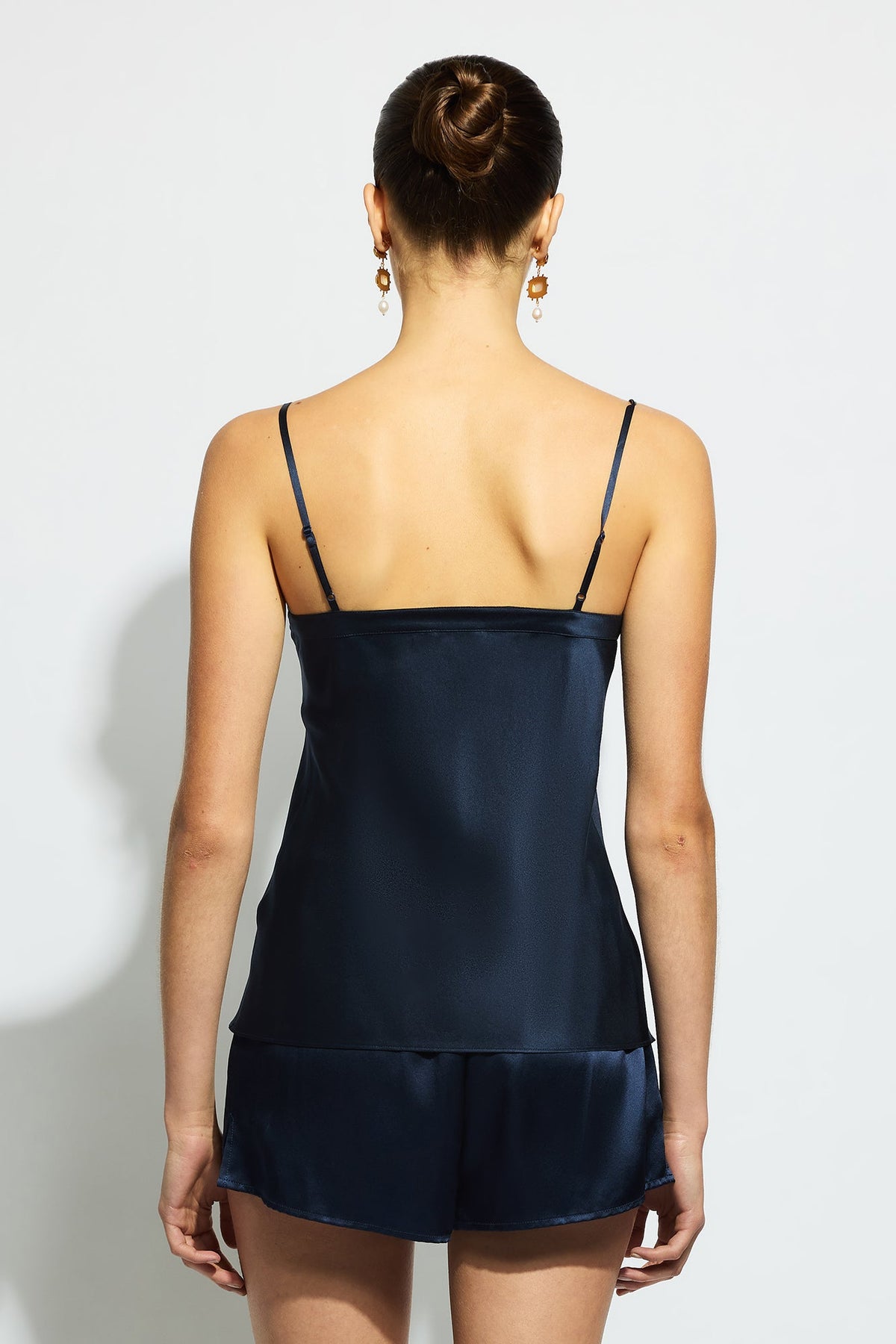 The Silk Cami By GINIA In Midnight