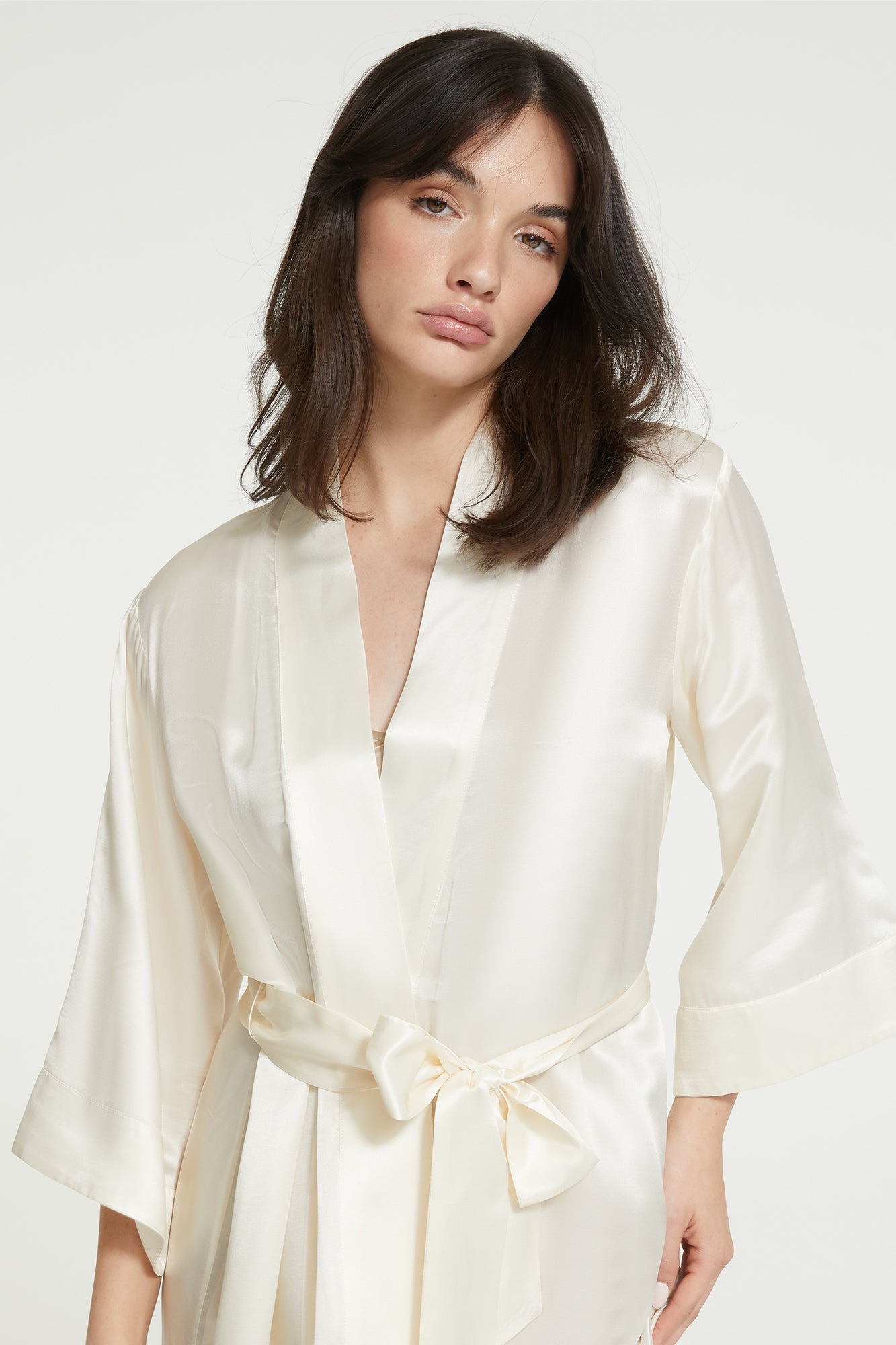 The Mrs Long Robe By GINIA In Creme