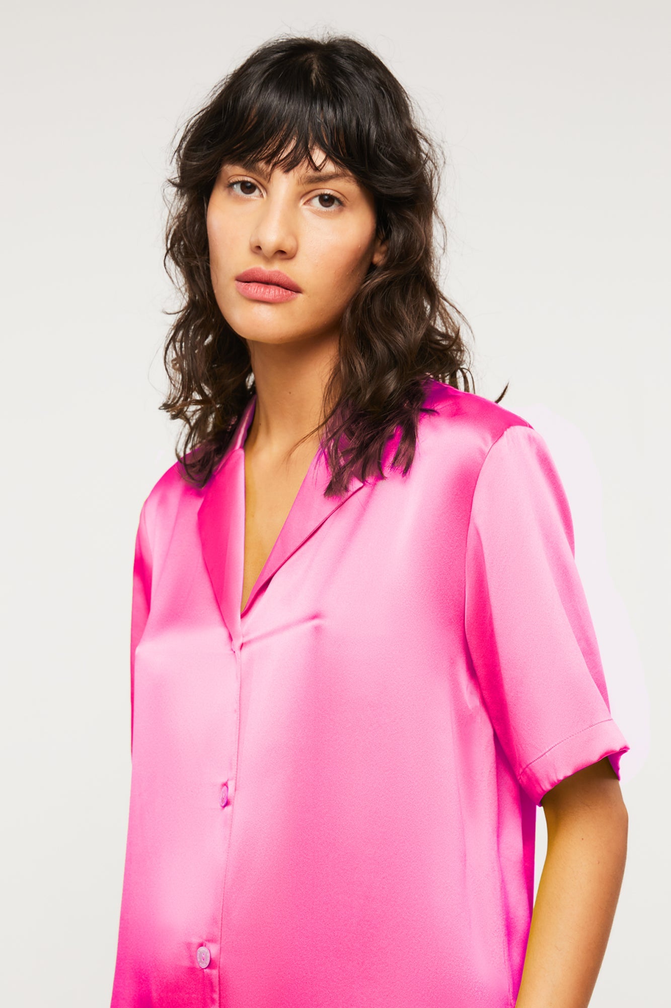 Camp Shirt in Electic Pink from GINIA RTW