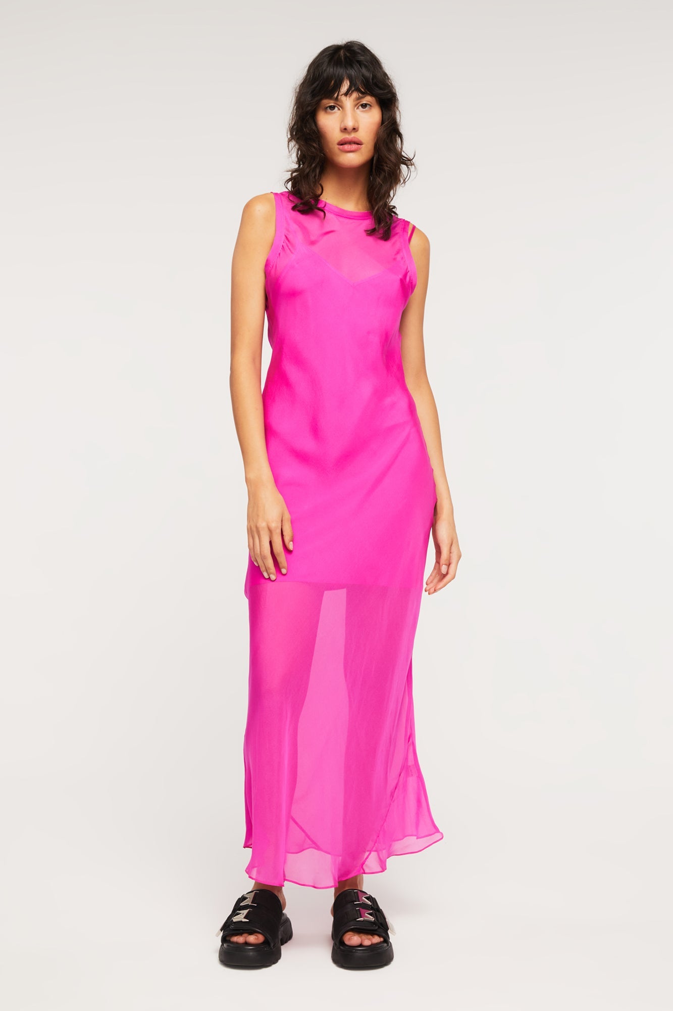Marli Dress in Electric Pink from GINIA
