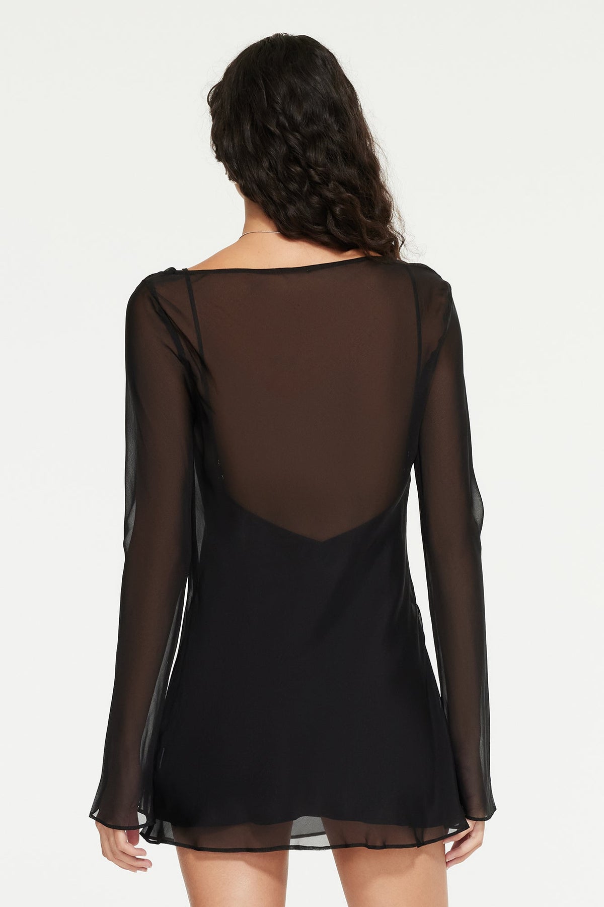 The Marcelle Mini Dress By GINIA In Black