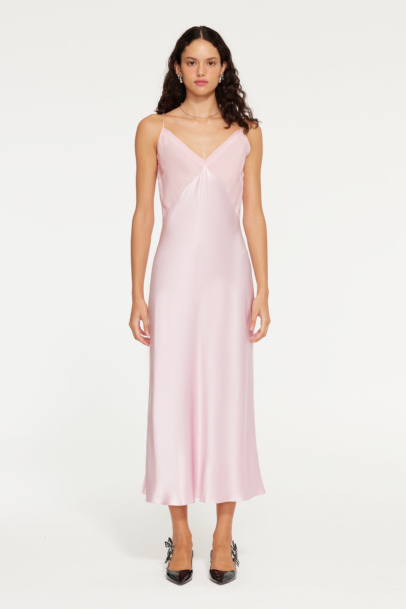 The Eclipse Maxi Dress By GINIA In Candy Pink
