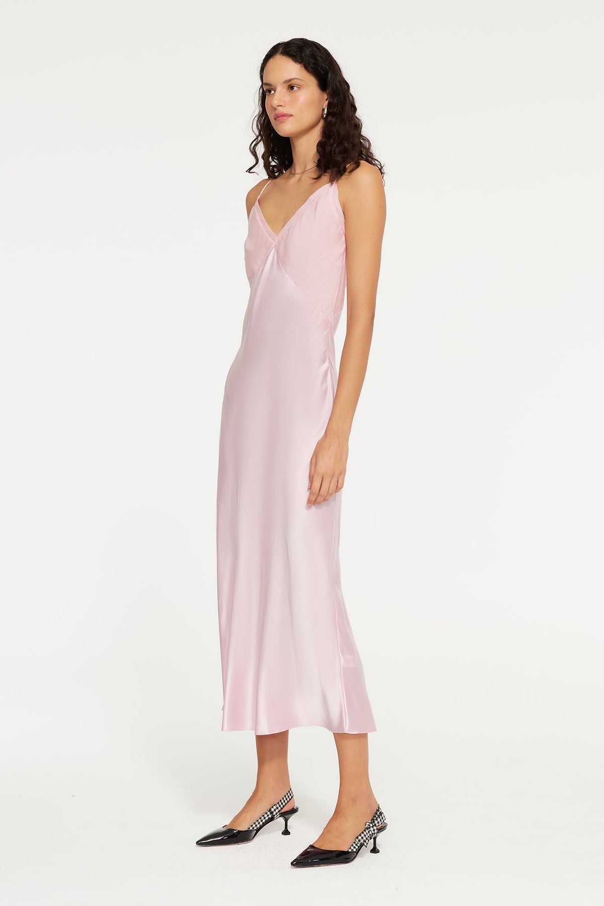 The Eclipse Maxi Dress By GINIA In Candy Pink