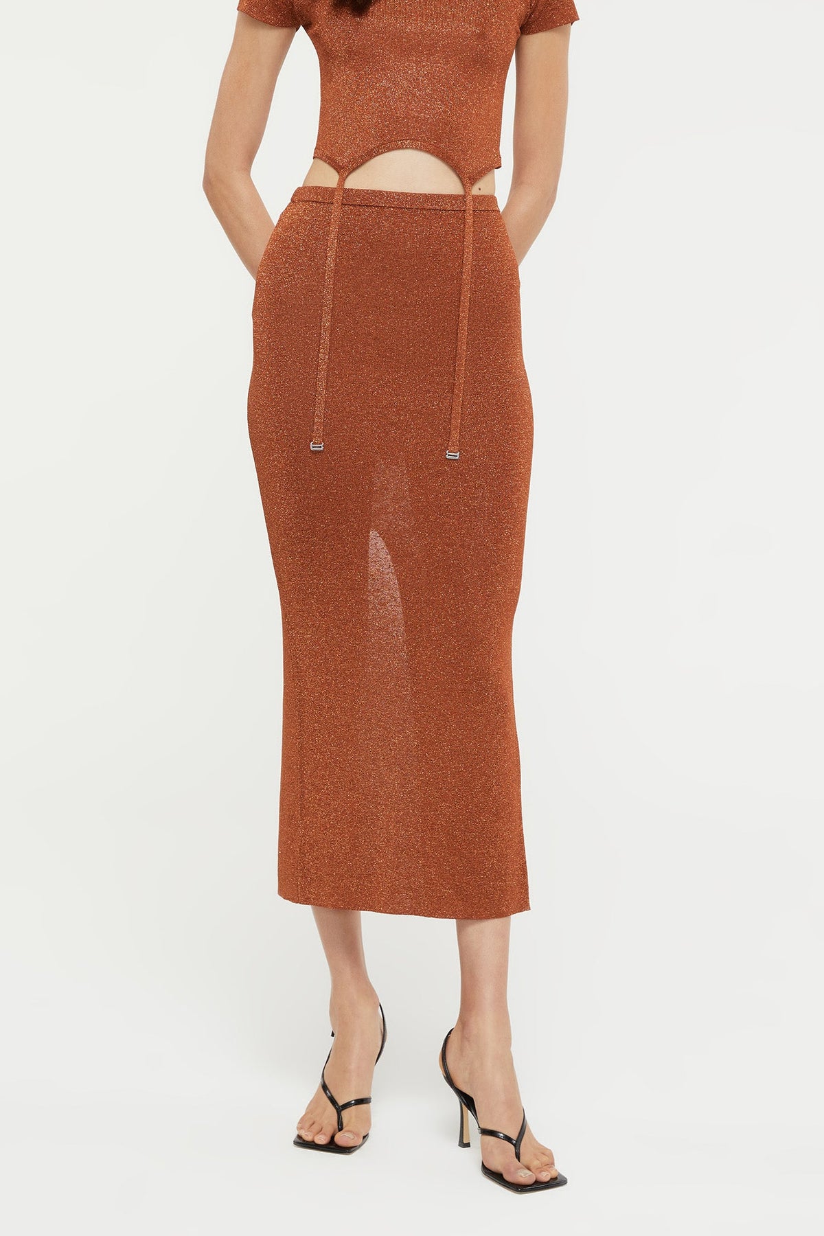 GINIA Yael Skirt in Bronze